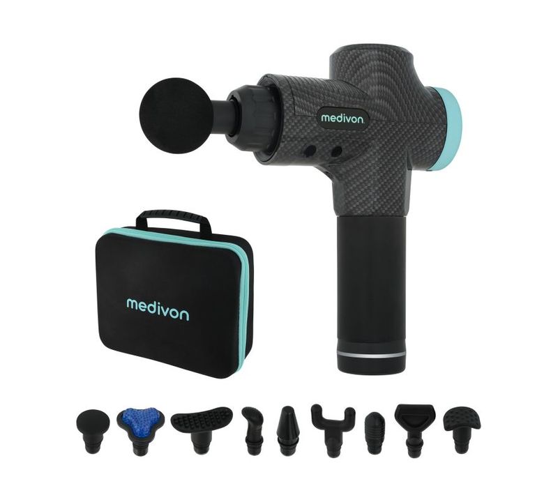 Pistolet Massage Musculaire 10 Embouts  Mv-gunactivex