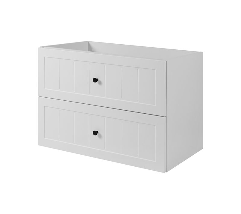 Meuble Sous Lavabo De Style Classique, Blanc, 80 X 57 X 46 Cm