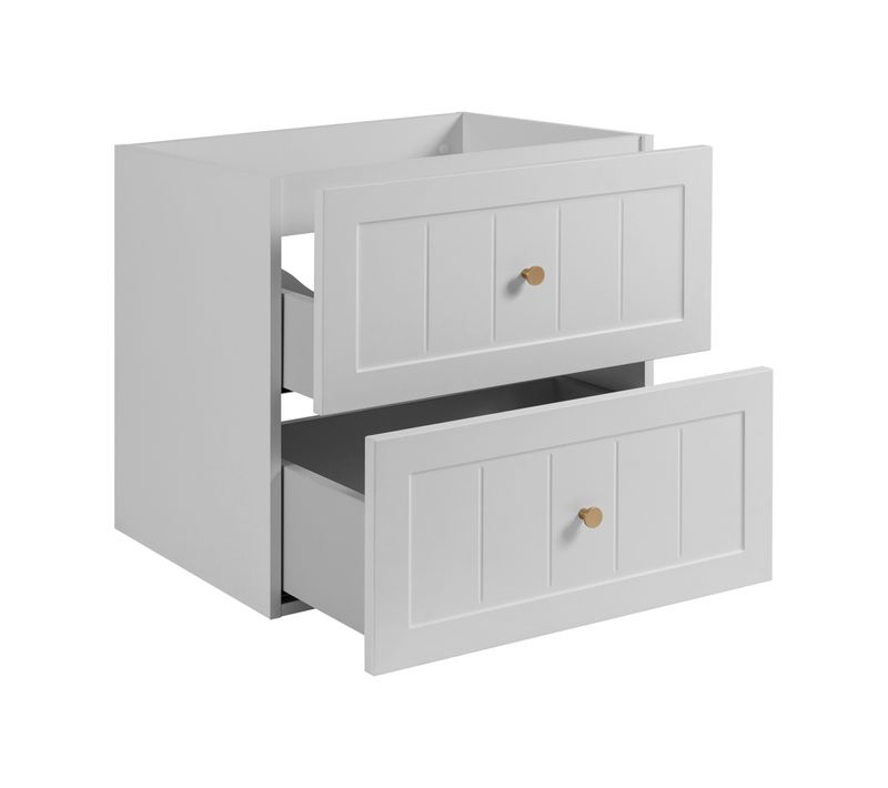 Meuble Sous Lavabo De Style Classique, Blanc, 60 X 57 X 46 Cm