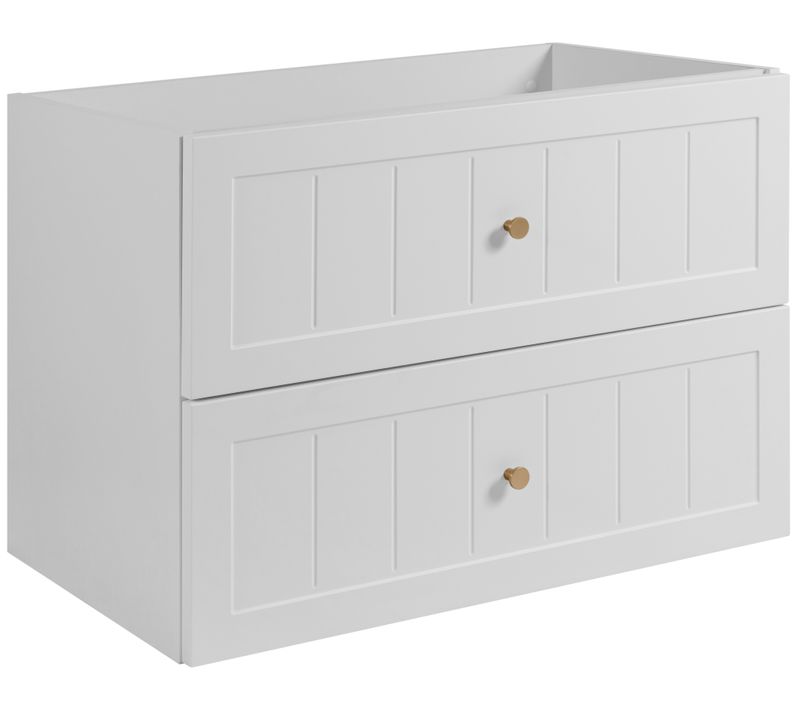 Meuble Sous Lavabo De Style Classique, Blanc, 80 X 57 X 46 Cm