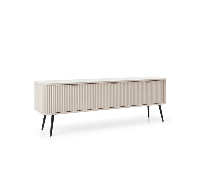 Meuble TV Cachemire, Pieds: Noir, 168 X 57 X 39 Cm