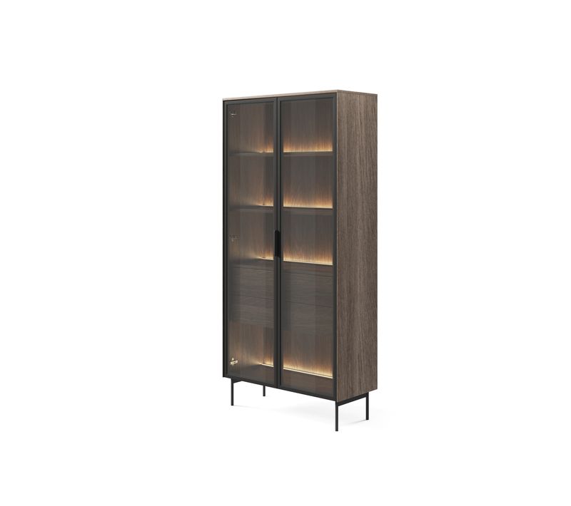 Vitrine, Chêne Dunin, 91,5 X 194,6 X 39,3 Cm