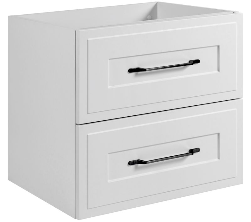 Meuble Sous Lavabo De Style Classique, Blanc, 60 X 57 X 46 Cm