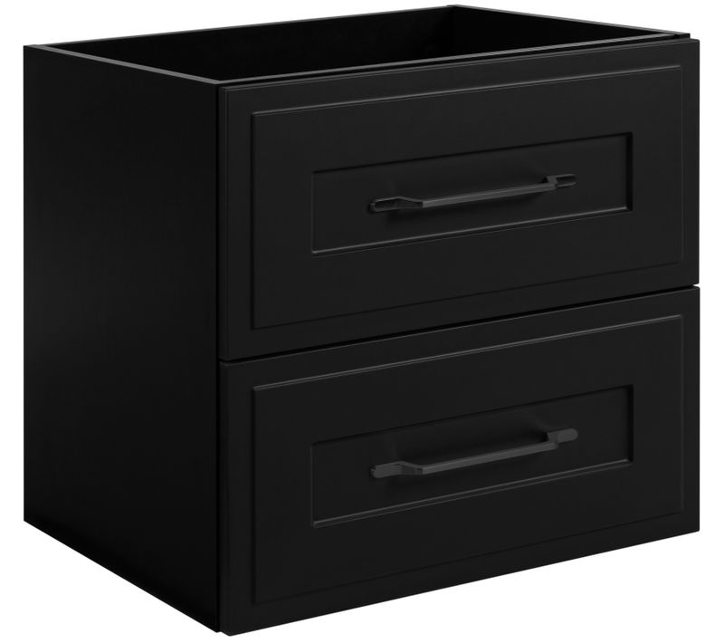 Meuble Sous Lavabo De Style Classique, Noir, 60 X 57 X 46 Cm