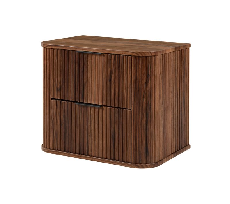 Meuble Vasque Suspendu Pour Salle De Bain, Chêne Noyer, 60 X 51,7 X 41,5 Cm
