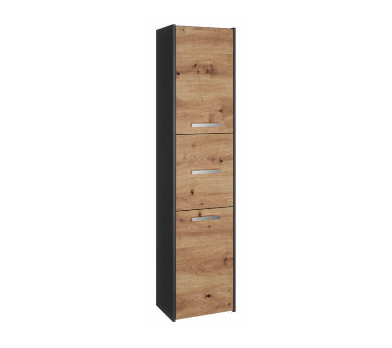 Armoire De Salle De Bain, Antracite / Chêne Artisan, 70 X 40 X 30 Cm