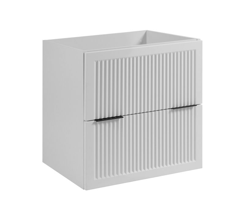 Meuble De Salle De Bain Blanc, 60 X 44,5 X 60,7 Cm, Sans Plateau