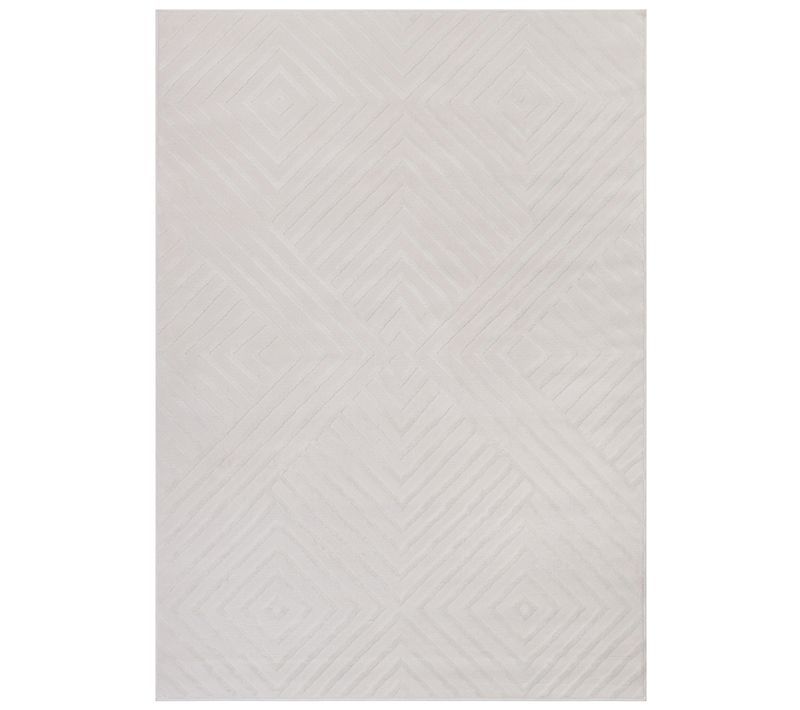Hygge Moderne Crème Blanc Géométrique 3d 300x400cm