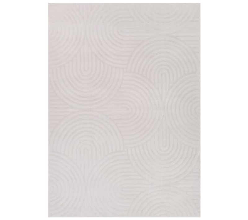 Hygge Moderne Crème Blanc Géométrique 3d Oeko-tex 300x400cm