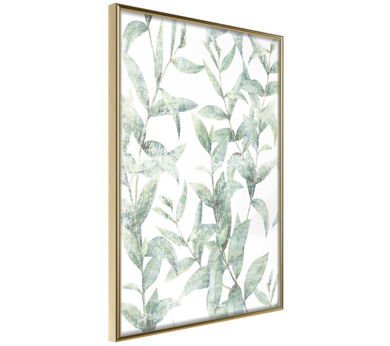 Affiche Murale Encadrée "sheer Batiste" 21 X 30 Cm Doré