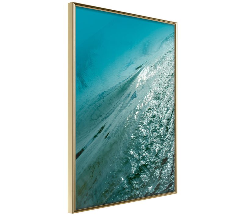 Affiche Murale Encadrée "depth Of The Ocean" 40 X 60 Cm Doré