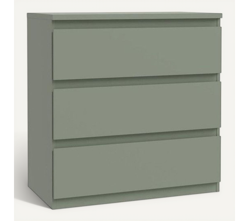 Commode - Edmore - 3 Tiroirs - Sauge - 77,2 X 42 X 79,8 Cm