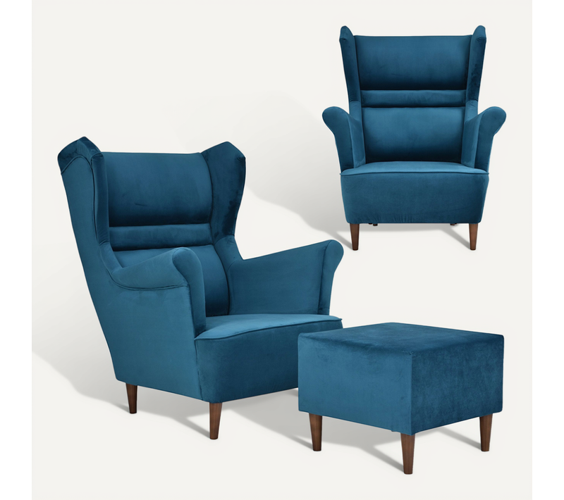 Fauteuil - Family - Zoja - Multicolore - Repose-pieds - Royal 137