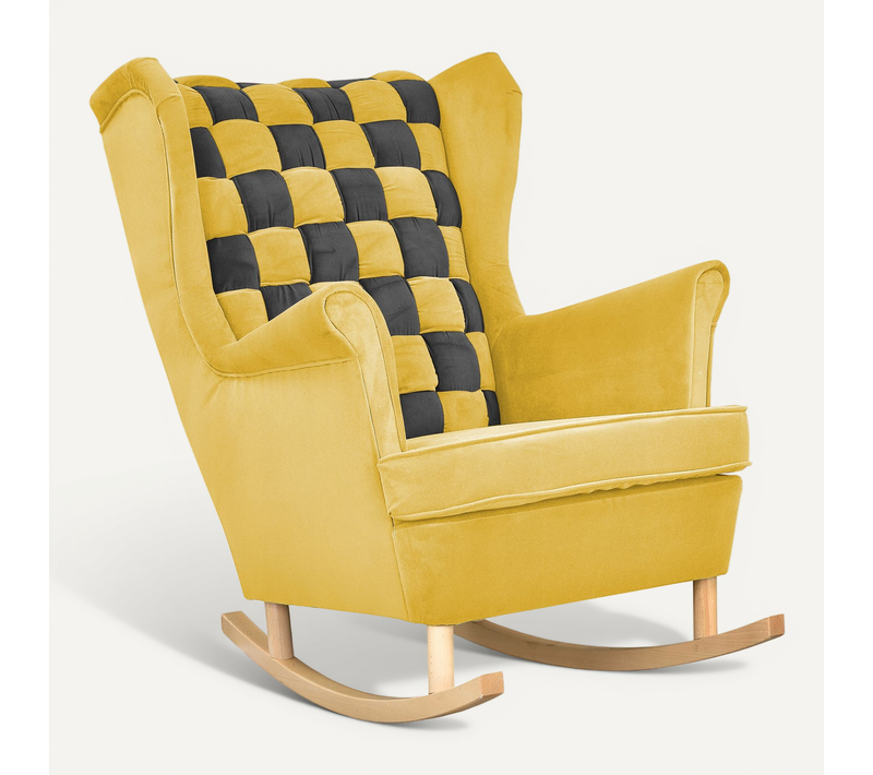Fauteuil à Bascule - Family - Carol - Jaune - Bascule - Trinity 18