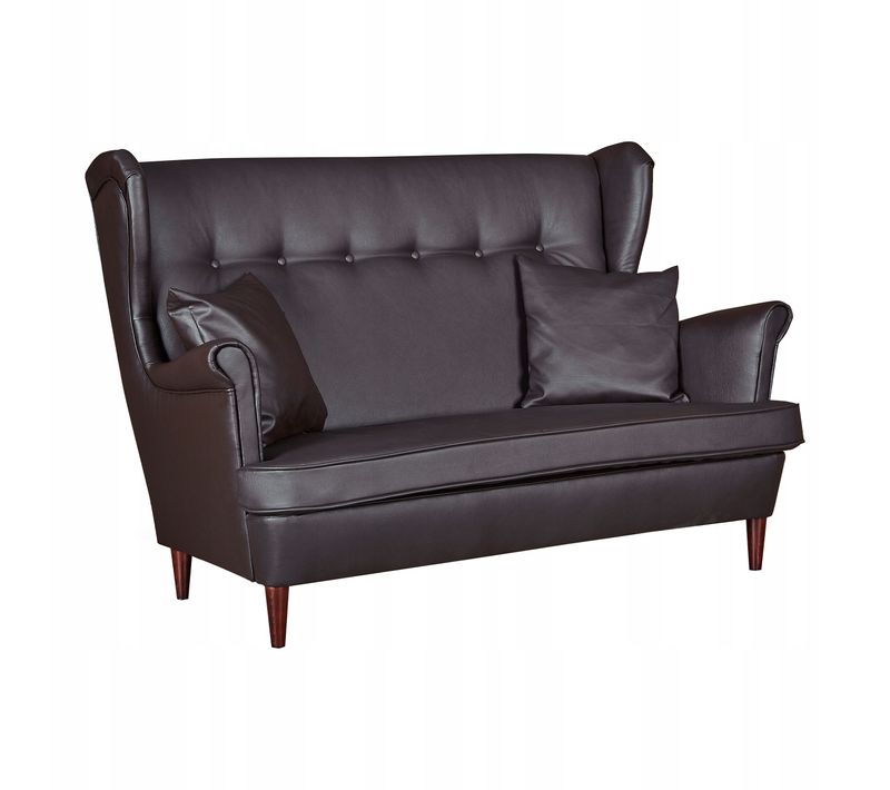 Canapé Uszak En Simili Cuir Écologique Au Style Scandinave, Non Convertible, Brun