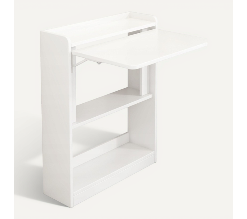 Bureau Mural Pliable Blanc Armoire Étagère Étagère Moderne Table Pour Ordinateur Portable