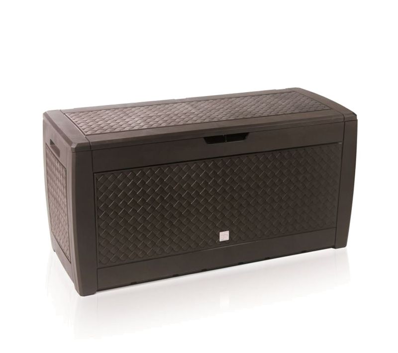 Boxe Matuba Coffre De Jardin 310 Litres Chocolat 119 X 48 X 60 Cm