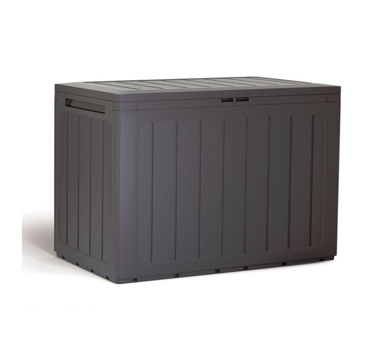 Coffre de Jardin 190l Plastique Ocre Foncé Boardebox 78 X 43,3 X 55 Cm