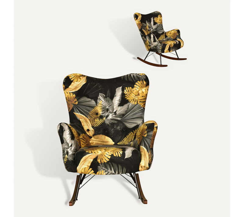 Fauteuil à Bascule - Family - Luna Print - Multicolore - Bascule - Poly 3