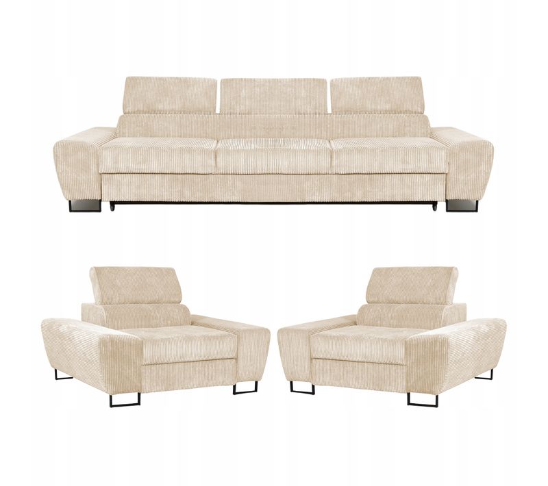 Canapé Convertible - Family - Savio - Beige - Convertible - Réf 9817