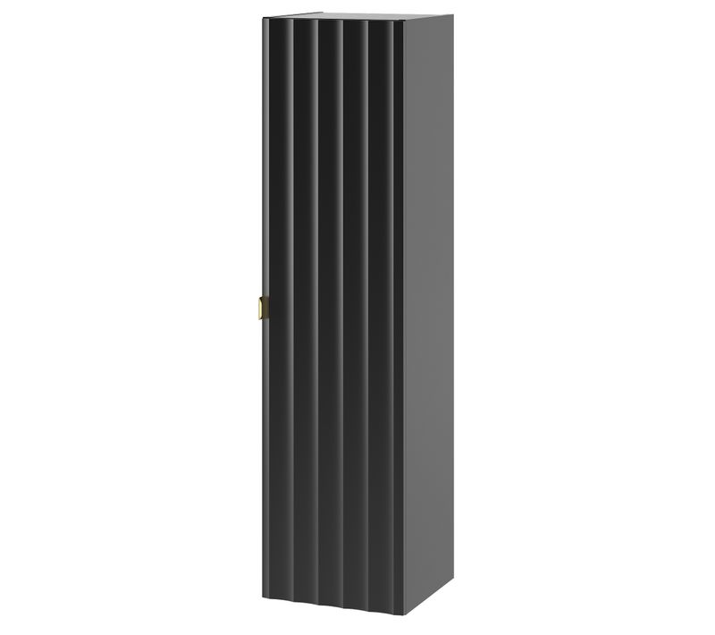 Colonne De Salle De Bain Suspendu Arcos Noir 35 X 130 Cm