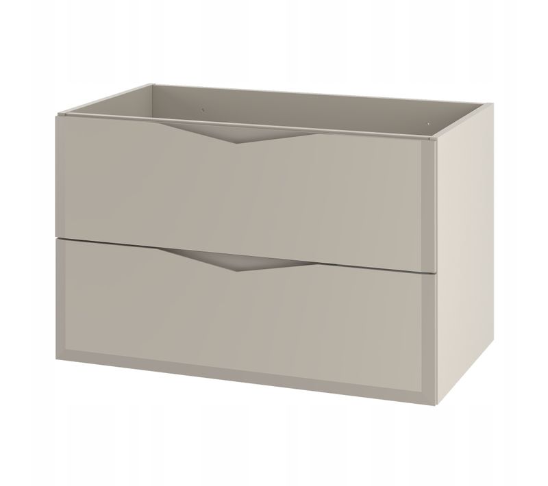 Meuble De Salle De Bain Sous Vasque Suspendu Delica Cachemire 80 Cm