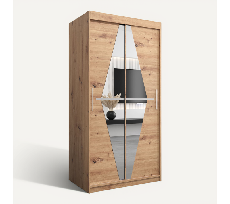 Armoire Boliwia à Portes Coulissantes 200/100/62 2 Portes (artisan/artisan)