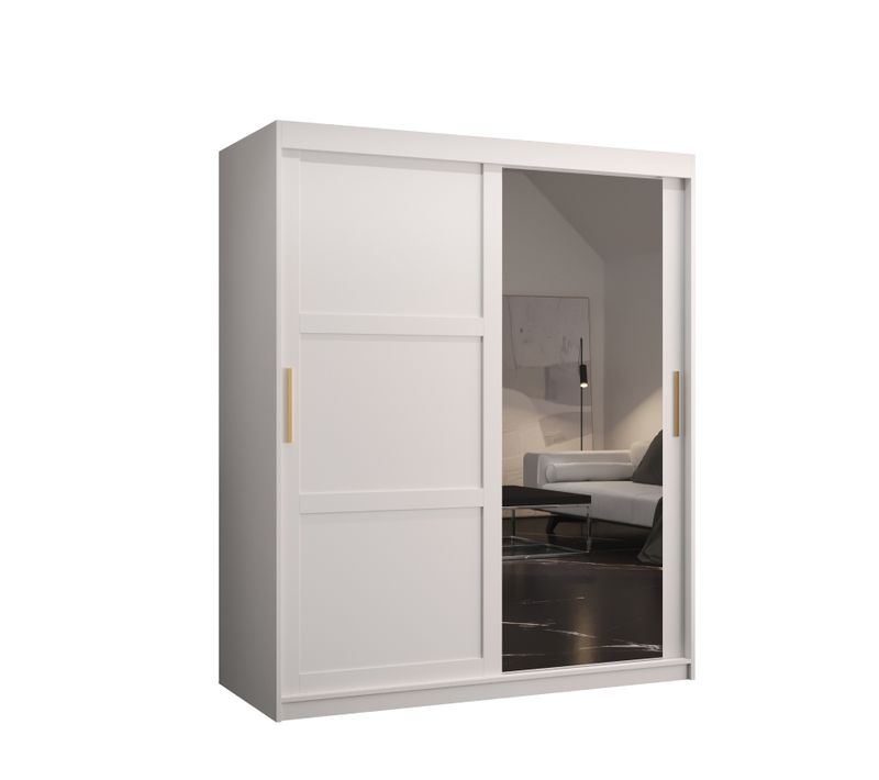 Armoire à Portes Coulissantes Ramiro 2 200/150/62 (blanc)