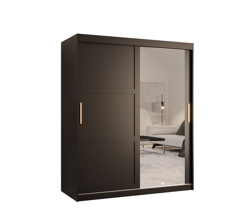 Armoire à Portes Coulissantes Ramiro 2 200/150/62 (noir)