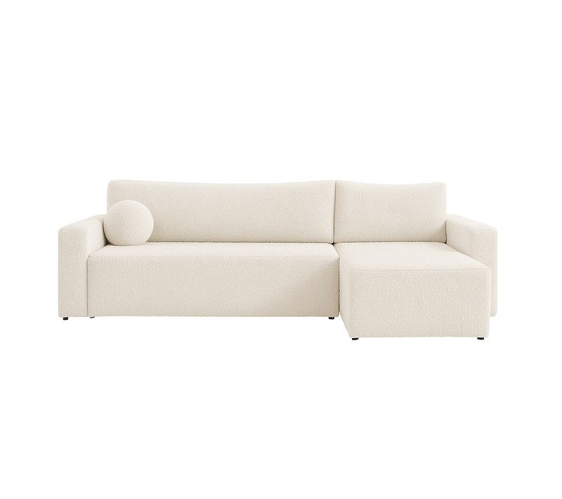 Le Canapé D’angle Bella En Tissu Bouclé Design 191–200 Cm