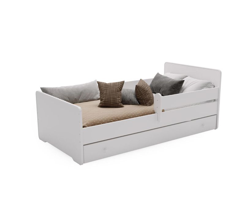 Lit Enfant Max 160x80 Avec Tiroir Et Barrière De Sécurité