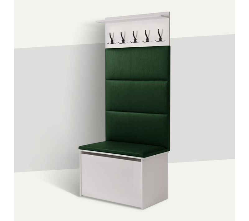 Porte-manteau Andy Vert Coffre Et Siège