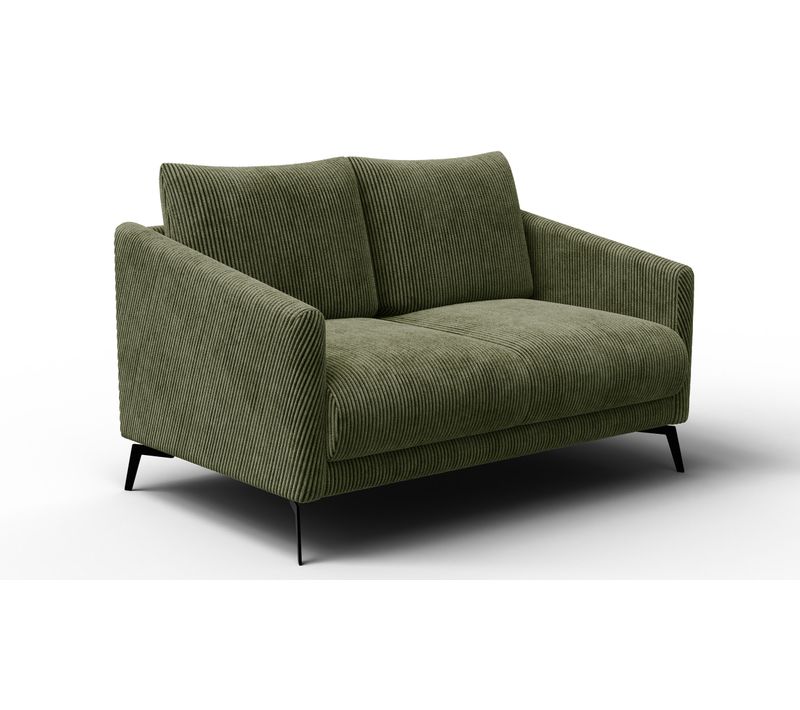 Canapé 2 Places Vilt, Tissu Olive