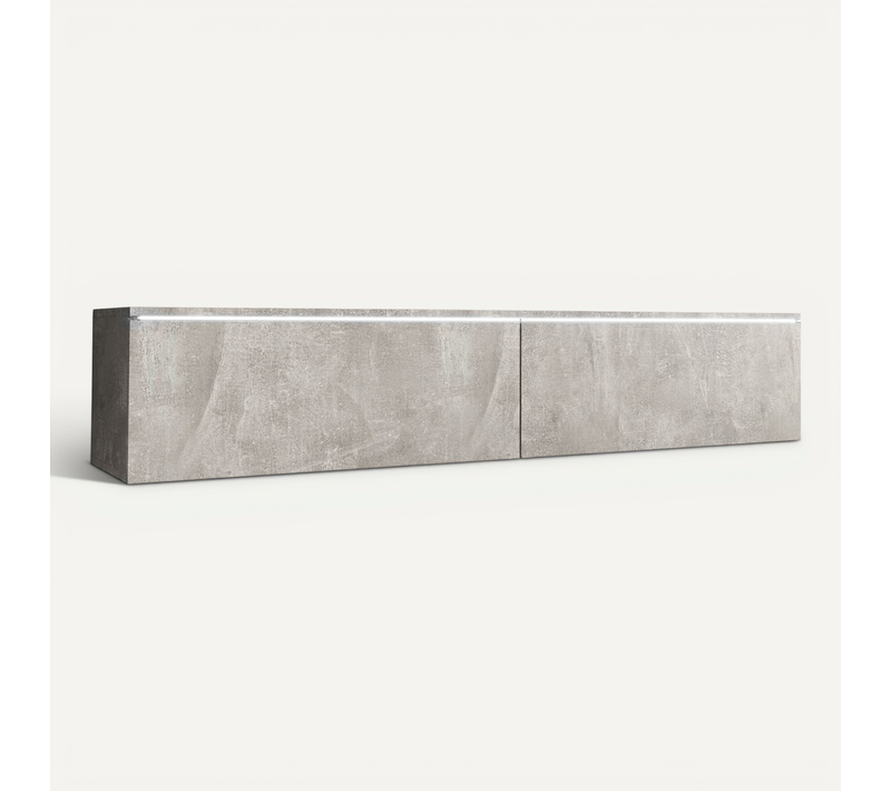 Meuble TV Donna 140 Couleur Béton Avec éclairage LED