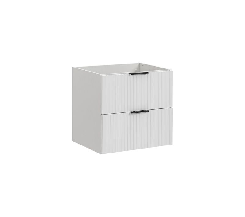 Meuble De Salle De Bain Suspendu Sous Lavabo Adel Blanc 60 Cm