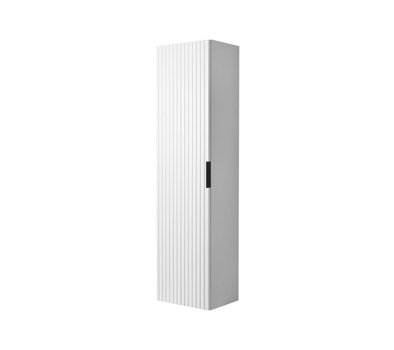 Meuble Colonne Suspendu De Salle De Bain Flow Blanc 35 X 136 Cm