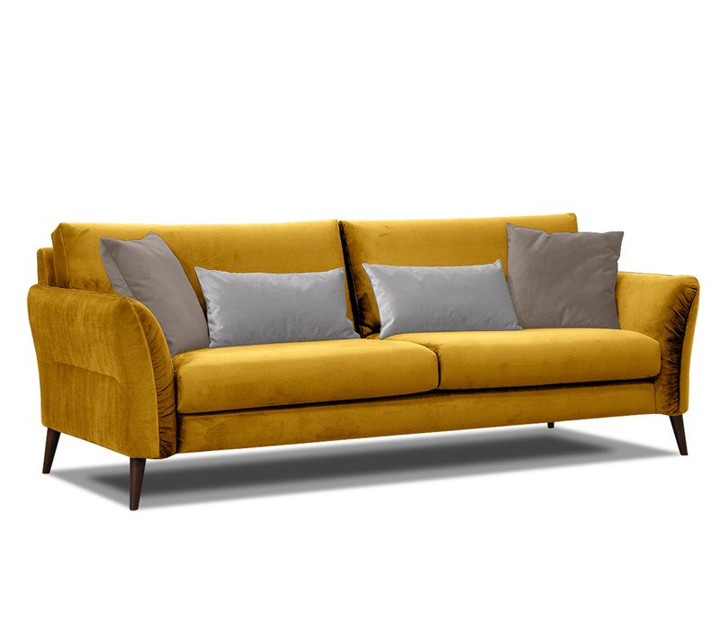 Canapé 2,5-sitzer Tissu Jaune - Figari