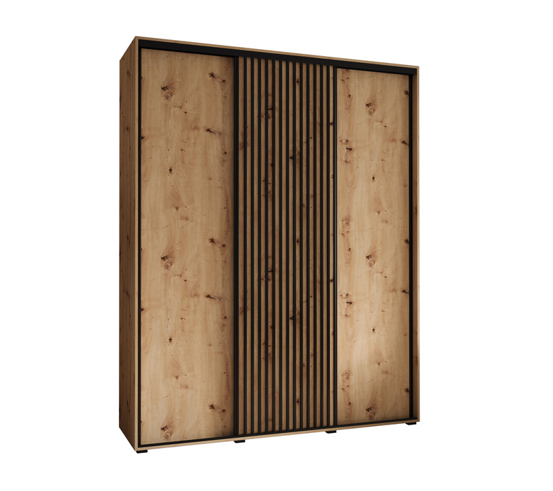 Armoire Sapporo 1 à Portes Coulissantes 205,2/200/60 3 Portes (artisan/artisan)