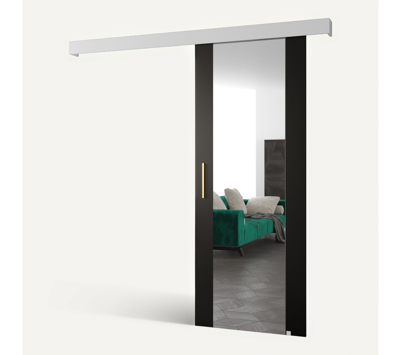 Portes Coulissantes Salwador Ii 90x204 Cm (noir / Blanc / Or)