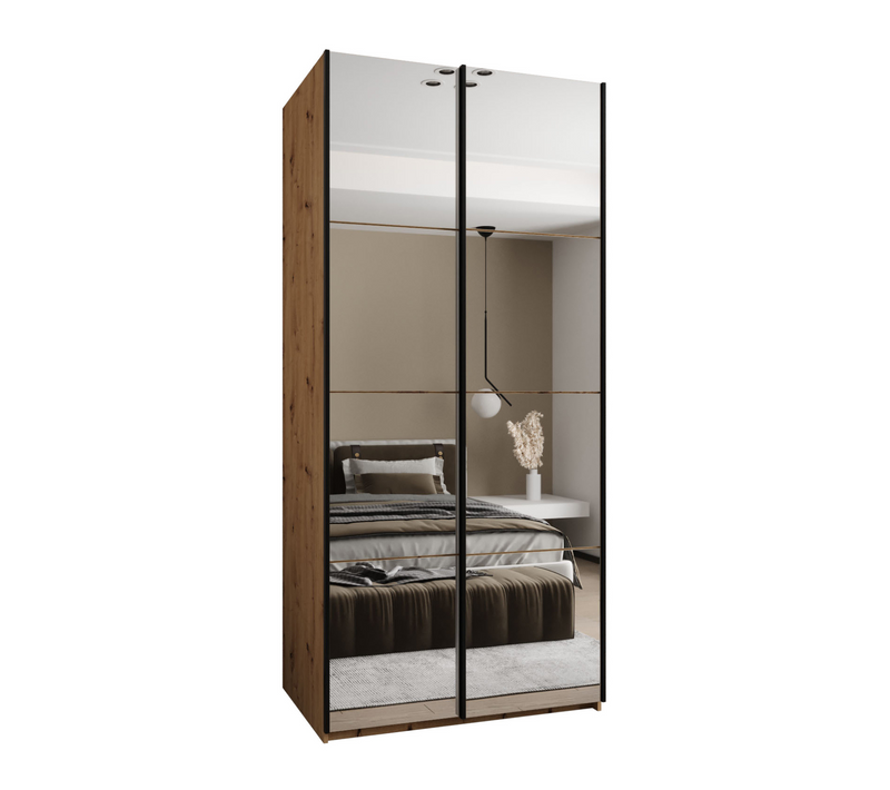 Armoire Lux 2 à Portes Coulissantes 245,5 100 64 2 Portes