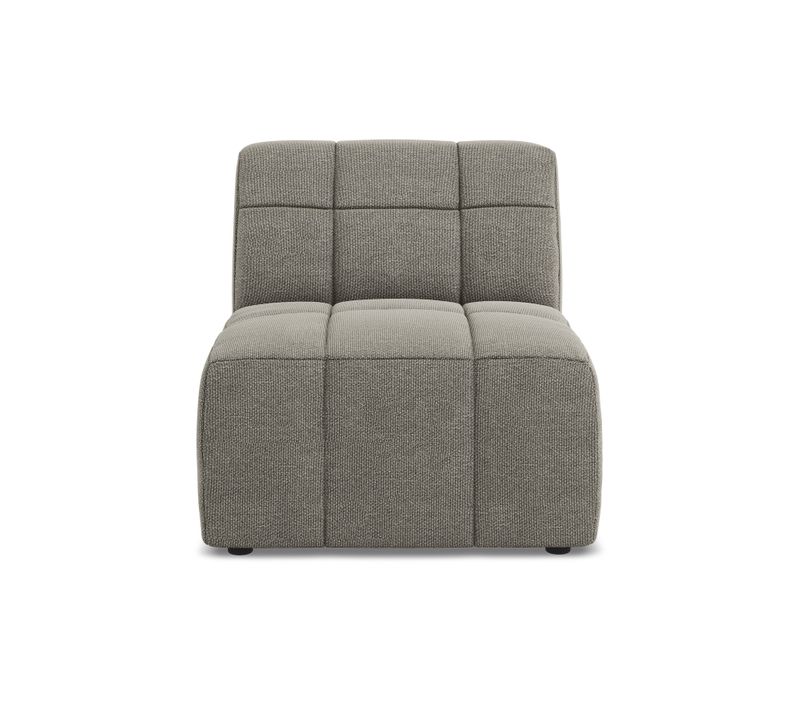 Fauteuil Pour Canapé Modulable Aloha En Tissu Bouclette Gris