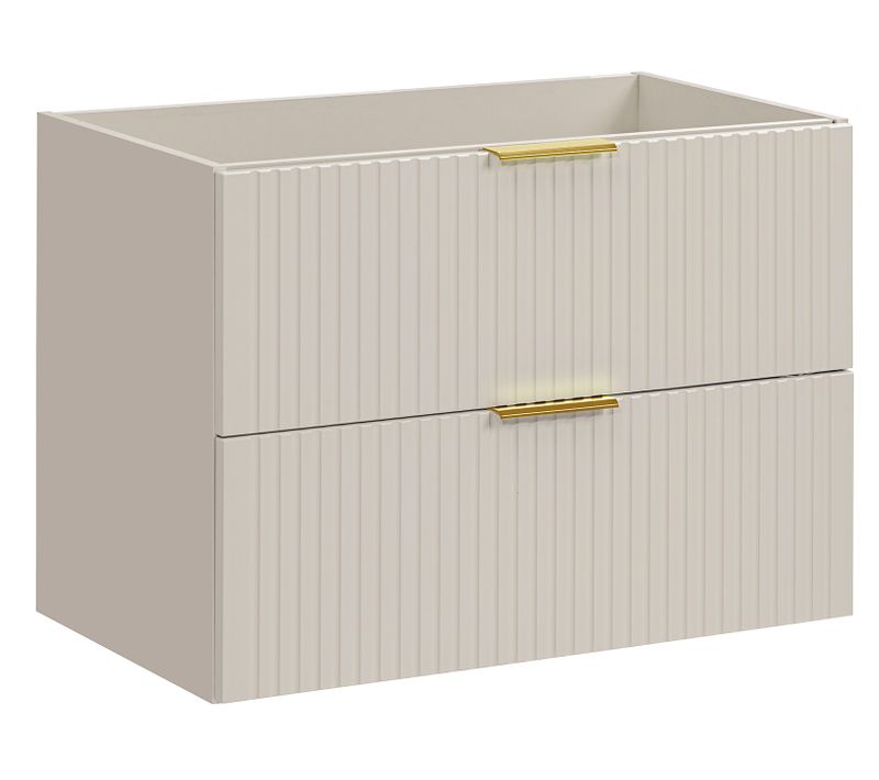 Meuble De Salle De Bain Suspendu Sous Lavabo Adel Cachemire 80 Cm