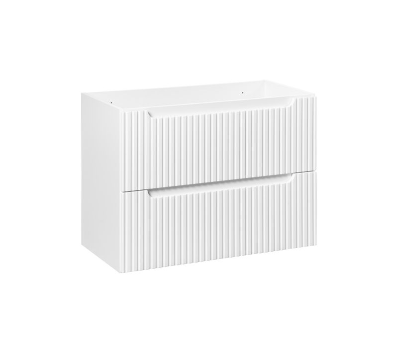 Meubles Suspendu Sous Vasques Avec Tiroirs Nova Blanc 80 Cm