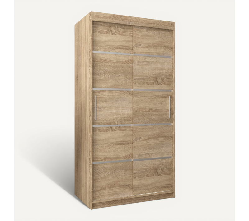 Armoire Verona 1 à Portes Coulissantes 200/100/62 2 Portes (sonoma/sonoma)