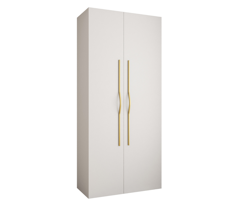 Armoire 2 Portes Como 2 245.5/110/40 (blanc/or)