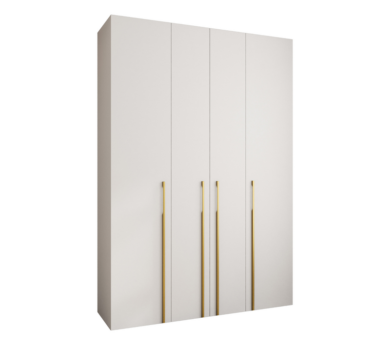 Armoire 4 Portes Como 3 245.5/170/40 (blanc/or)