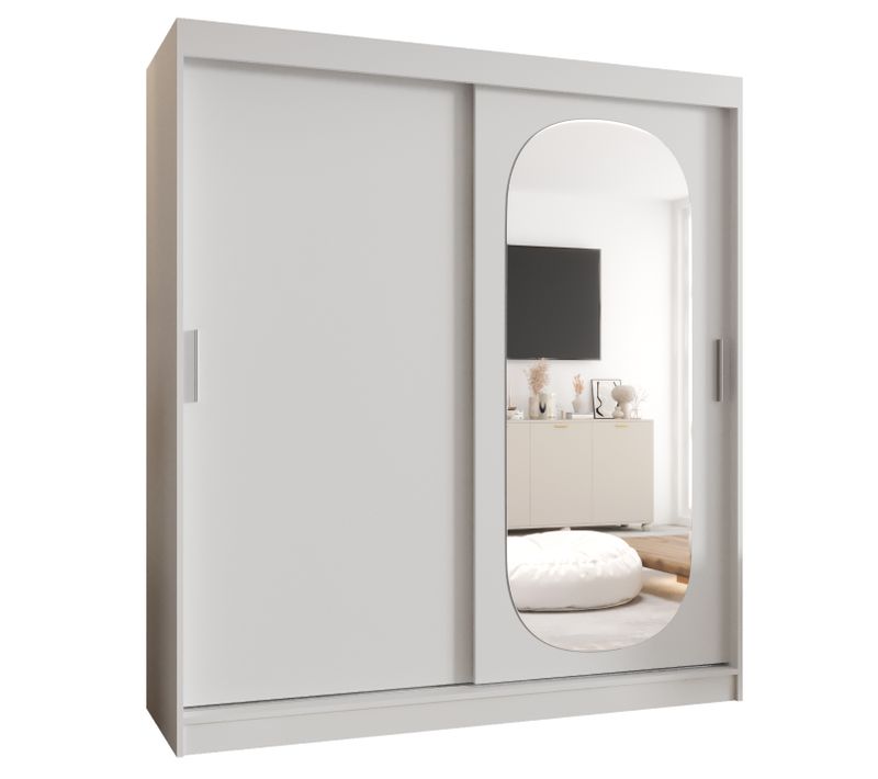 Armoire Royal à Portes Coulissantes 200/150/62 2 Portes (blanc)