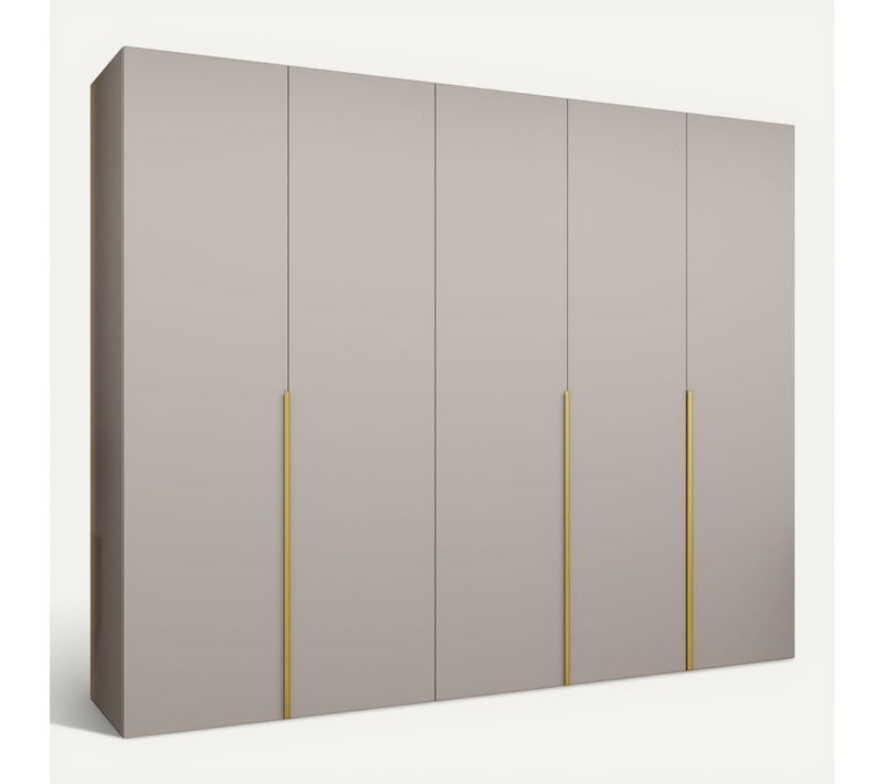 Armoire à Portes Battantes Alicante 1 202/250/52 5 Portes (beige/doré)