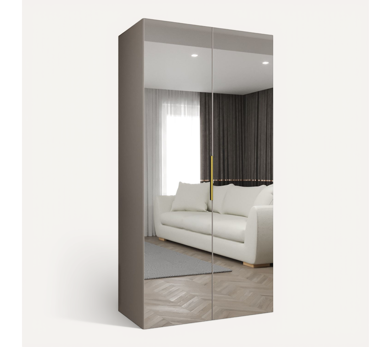 Armoire à Portes Battantes Marbella 3 202/100/52 2 Portes (beige/doré)