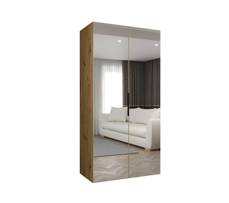 Armoire à Portes Battantes Marbella 3 202/100/52 2 Portes (marron/noir)